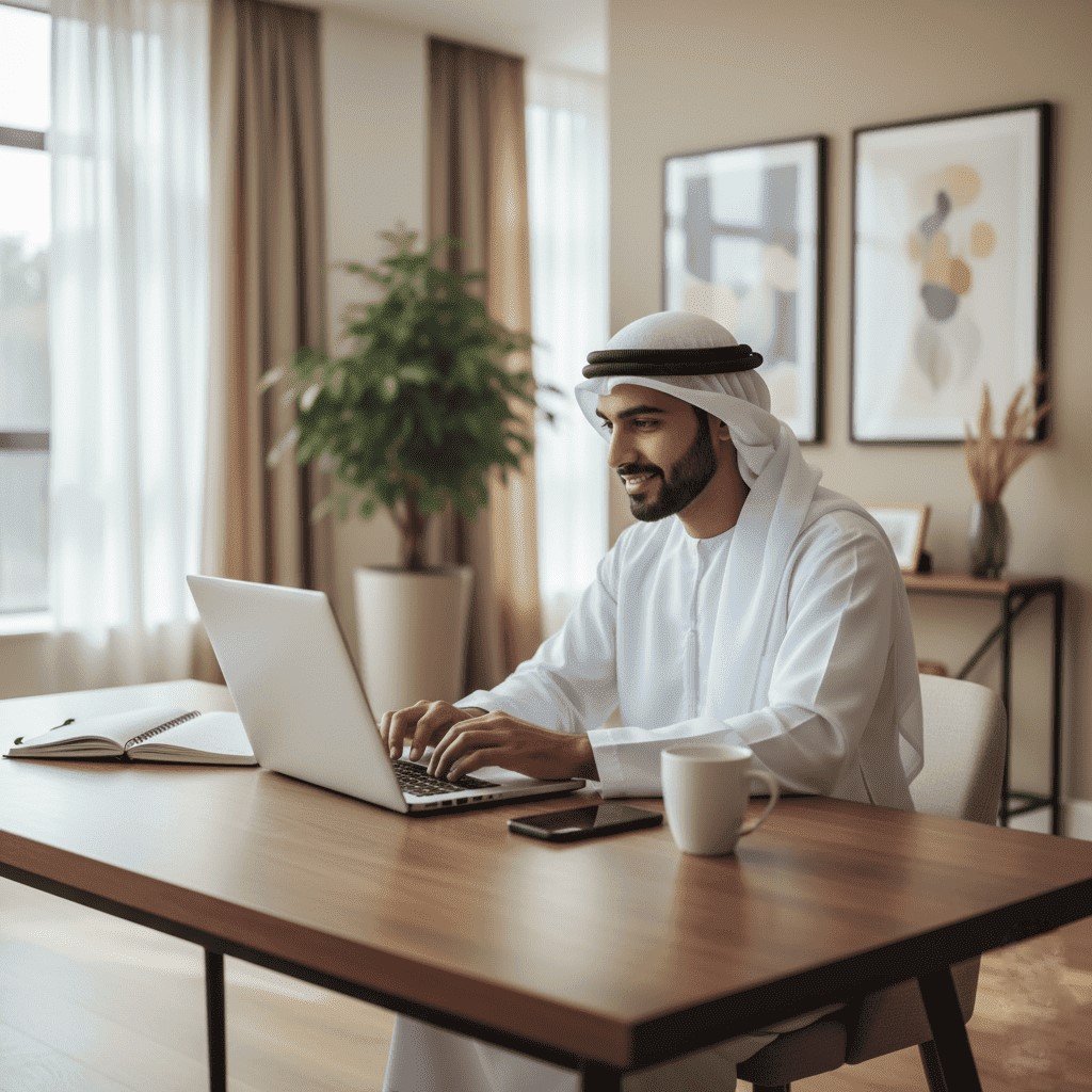  Gulf student registering for Gate Academy programs online 